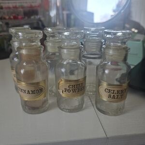 Vintage Glass Apothecary Jars Made In Japan